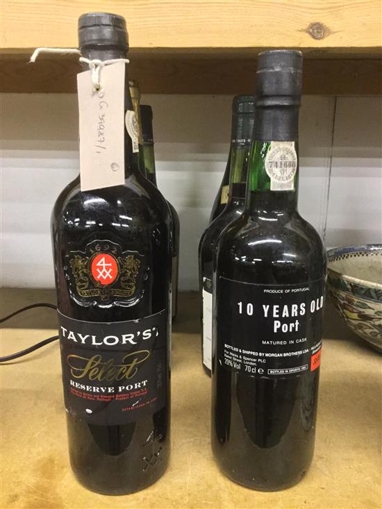 2 bottles port & 4 bottles of wine